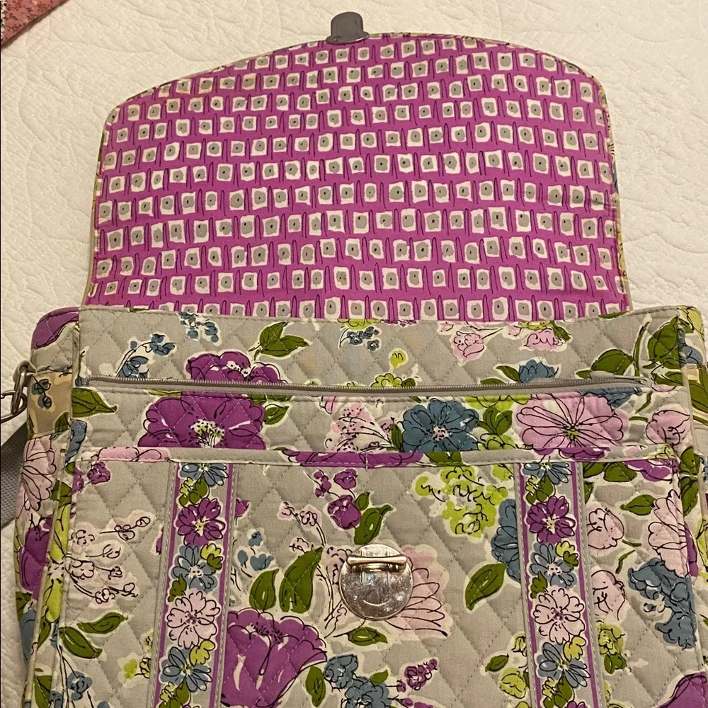 Retired Vera Bradley Watercolor messenger laptop crossbody bag